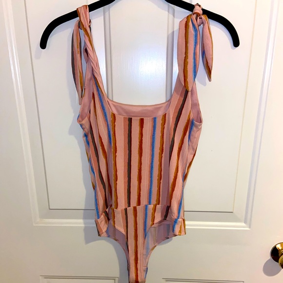 BCBG Striped Bodysuit - Picture 2 of 3